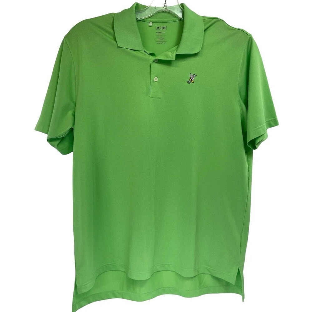 Winged Foot C.C. / Adidas Mens Sz Large Green Golf Polo Shirt (B3) EUC